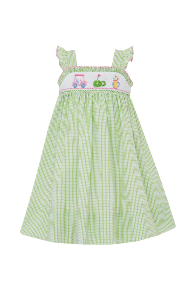 Golf Green Check Sundress