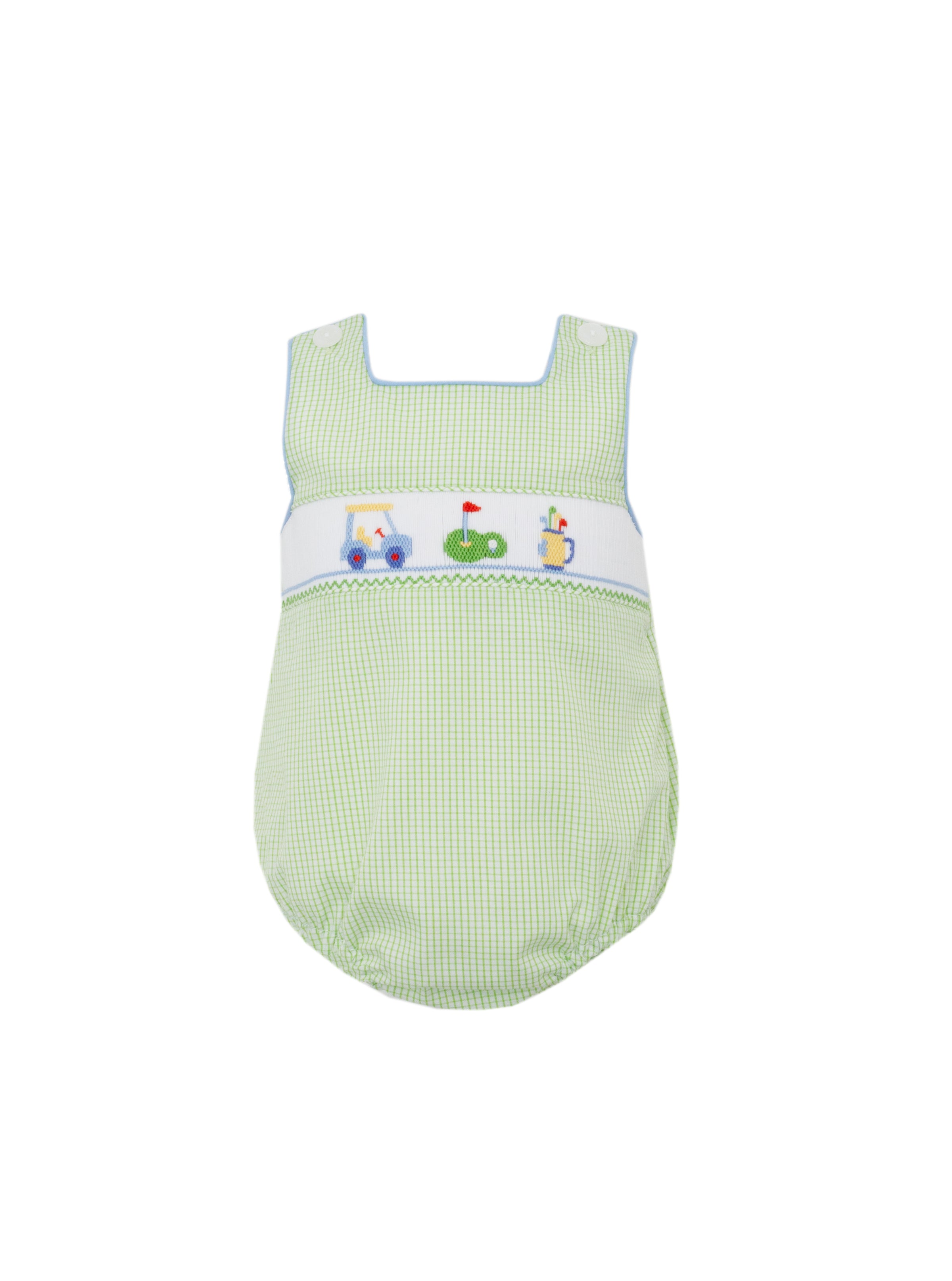 Golf Green Check Sunbuble | Boy