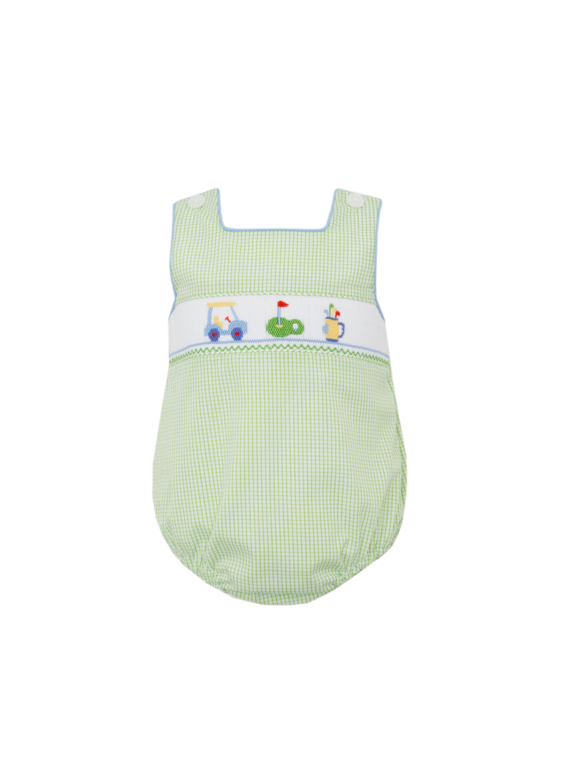 Golf Green Check Sunbuble | Boy