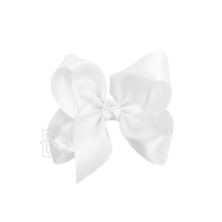 5.5" Satin Double Knot | White