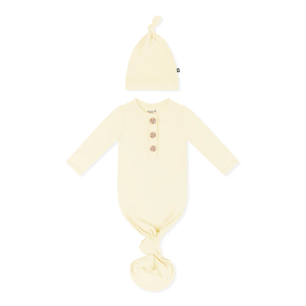 Knotted Gown with Hat Set || Chamomile