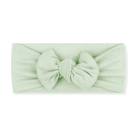 Knotted Bow Headband ||Basil