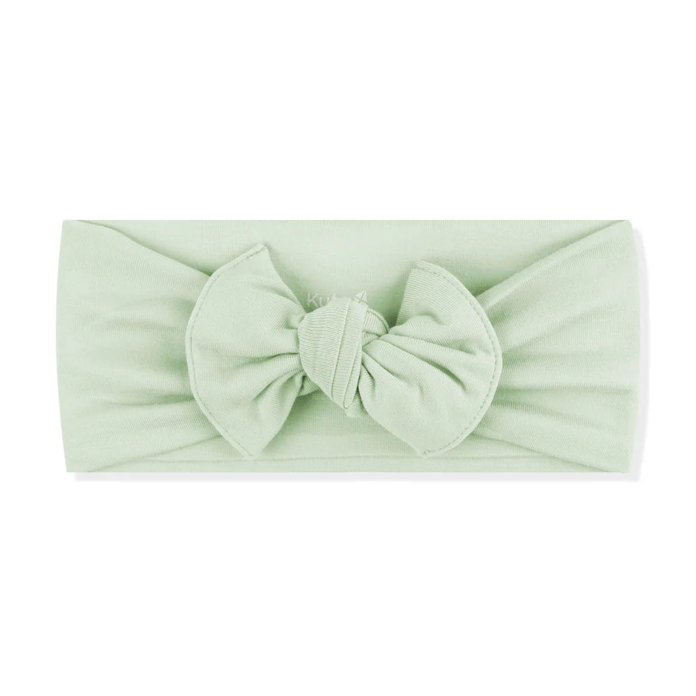 Knotted Bow Headband ||Basil