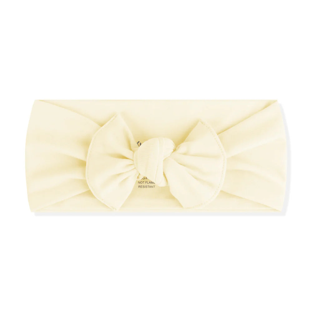 Knotted Bow Headband || Chamomile