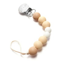 Silicone Pacifier Clip | Natural