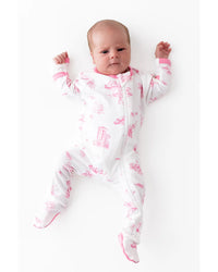 Zippered Footie - Toile Ballet