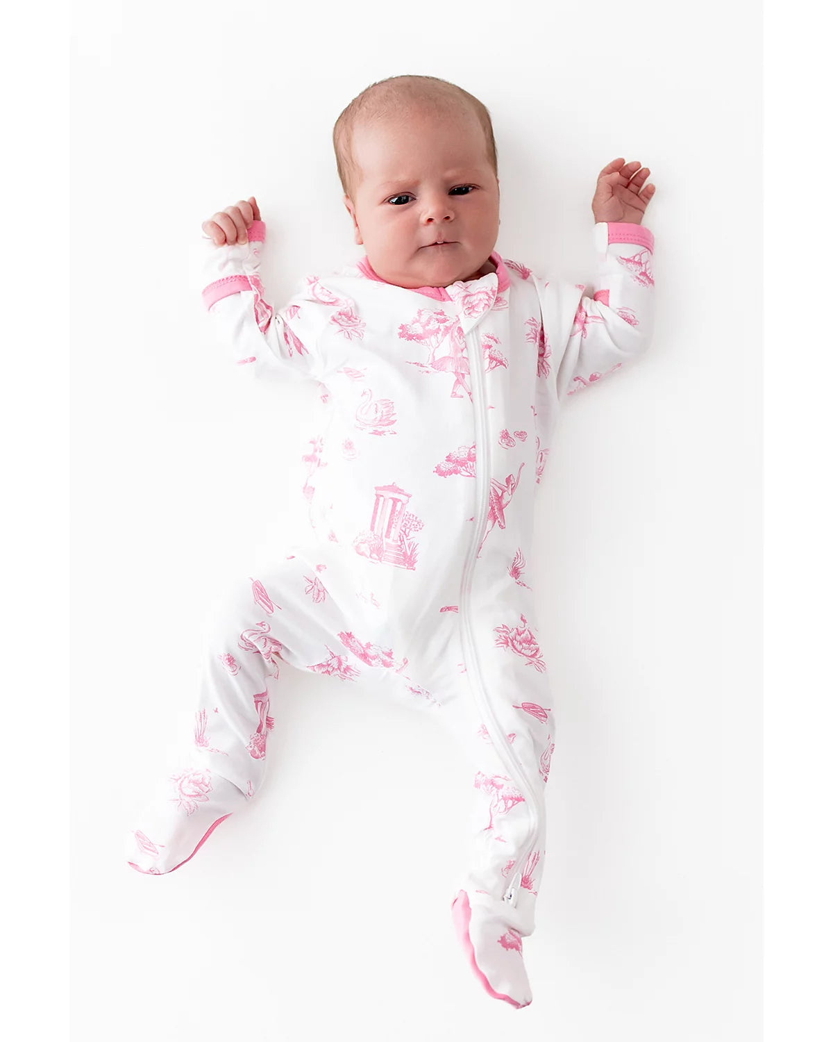 Zippered Footie - Toile Ballet
