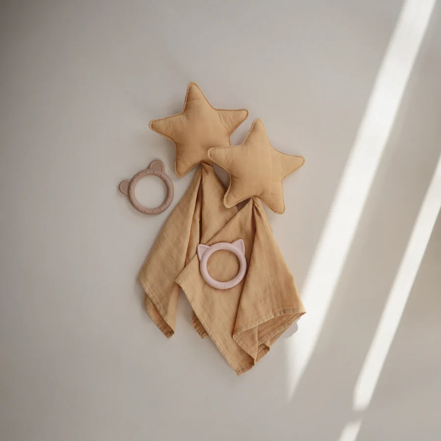 Star Lovey Blanket | Fall Yellow