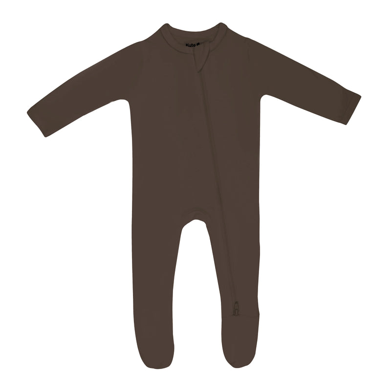 Zippered Footie | Espresso