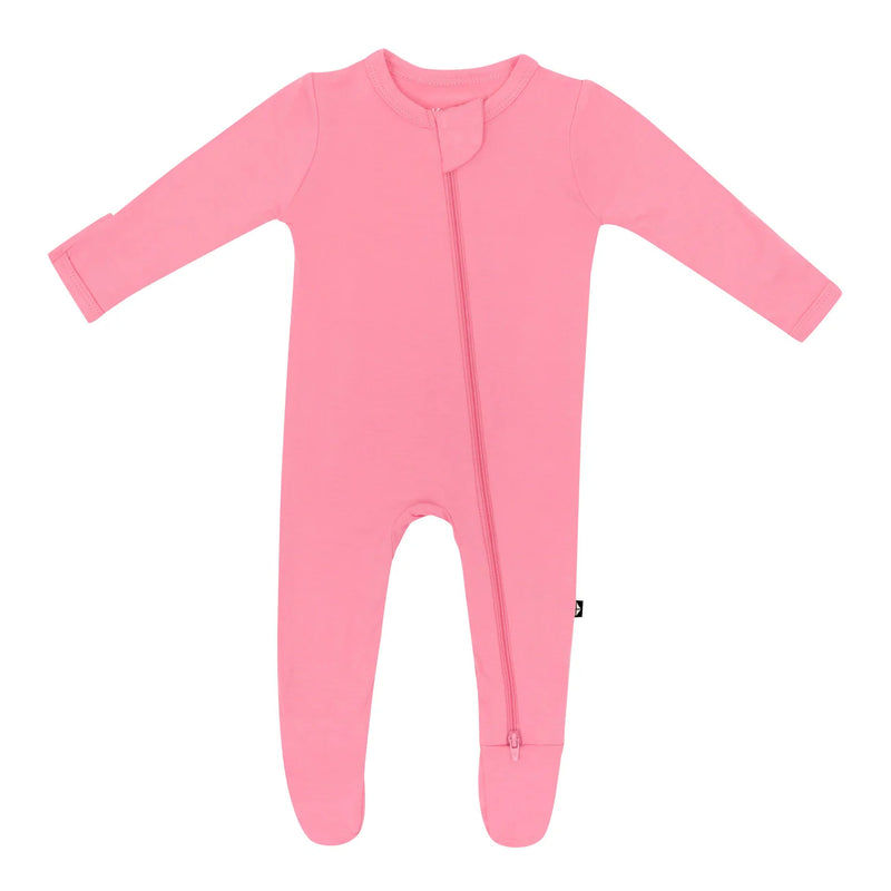 Zippered Footie | Guava