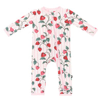 Zippered Romper || Strawberry Fields