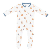 Zippered Footie - Teddy Bear
