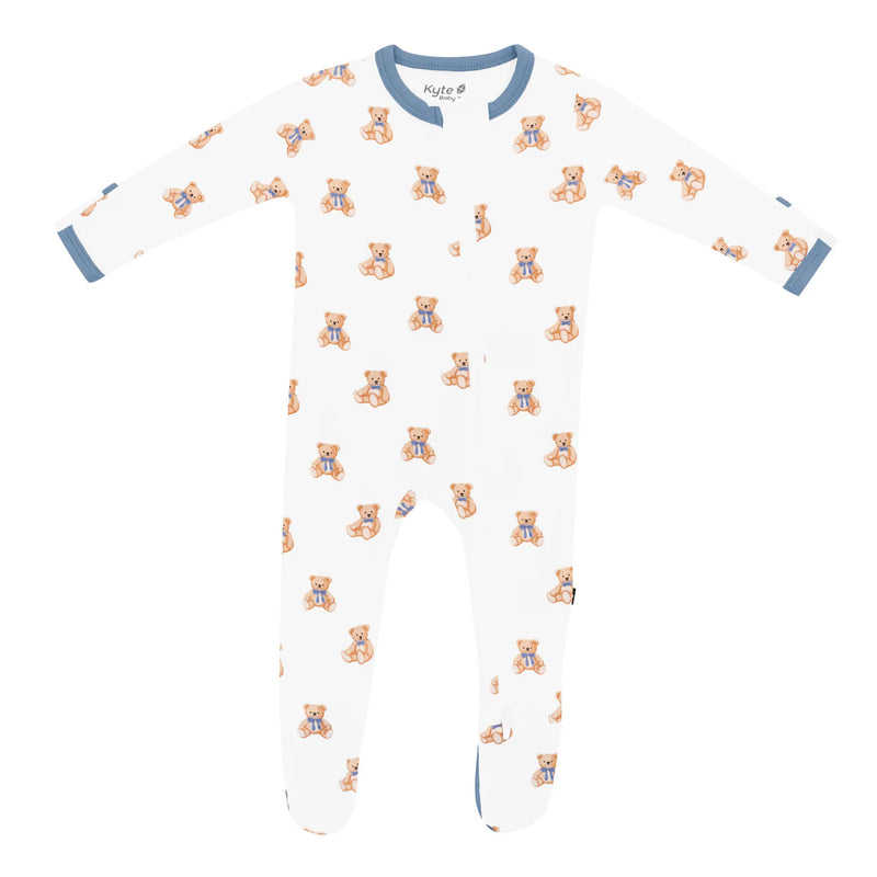 Zippered Footie - Teddy Bear