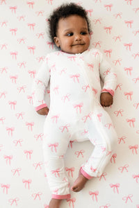 Zippered Romper || Bows