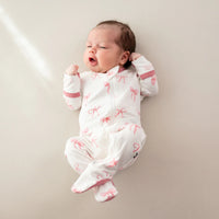 Zippered Footie - Bows