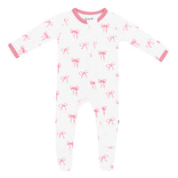 Zippered Footie - Bows