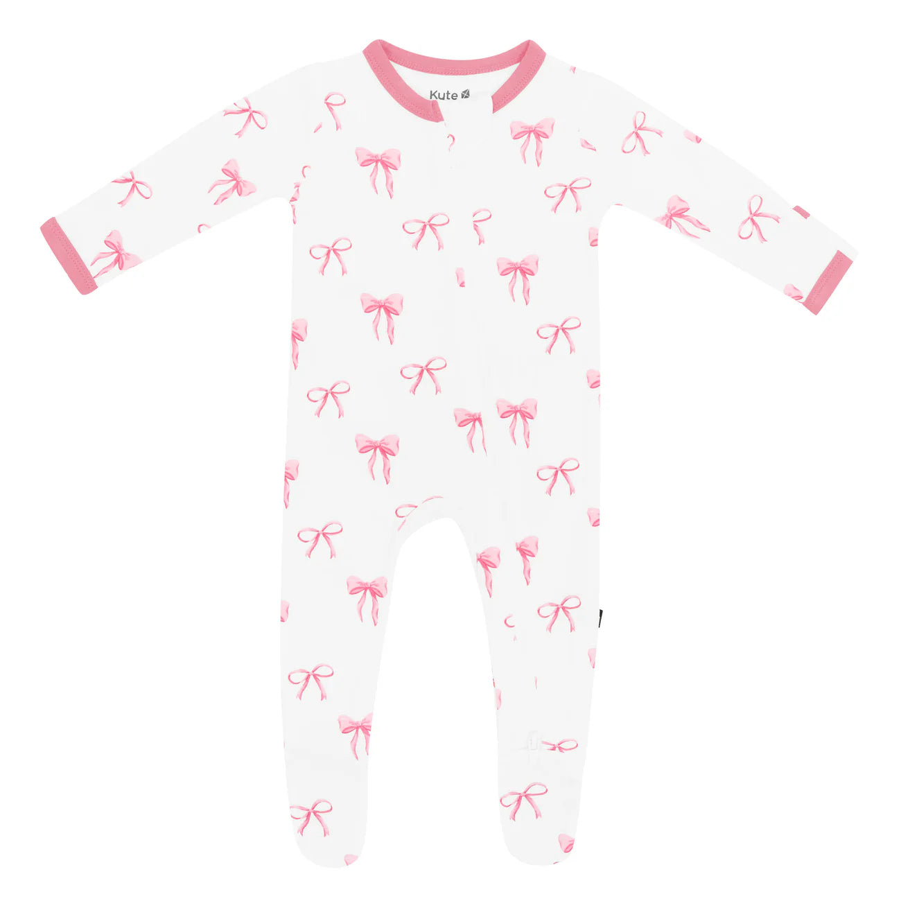 Zippered Footie - Bows