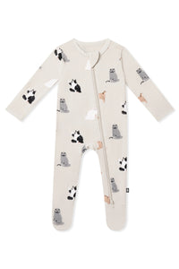 Zippered Footie - Fluffy Cat