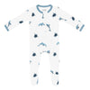 Zippered Footie | Dolphin