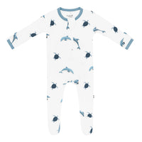 Zippered Footie | Dolphin