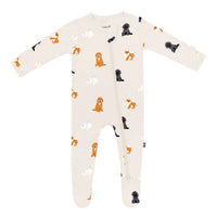 Zippered Footie - Fluffy Dog