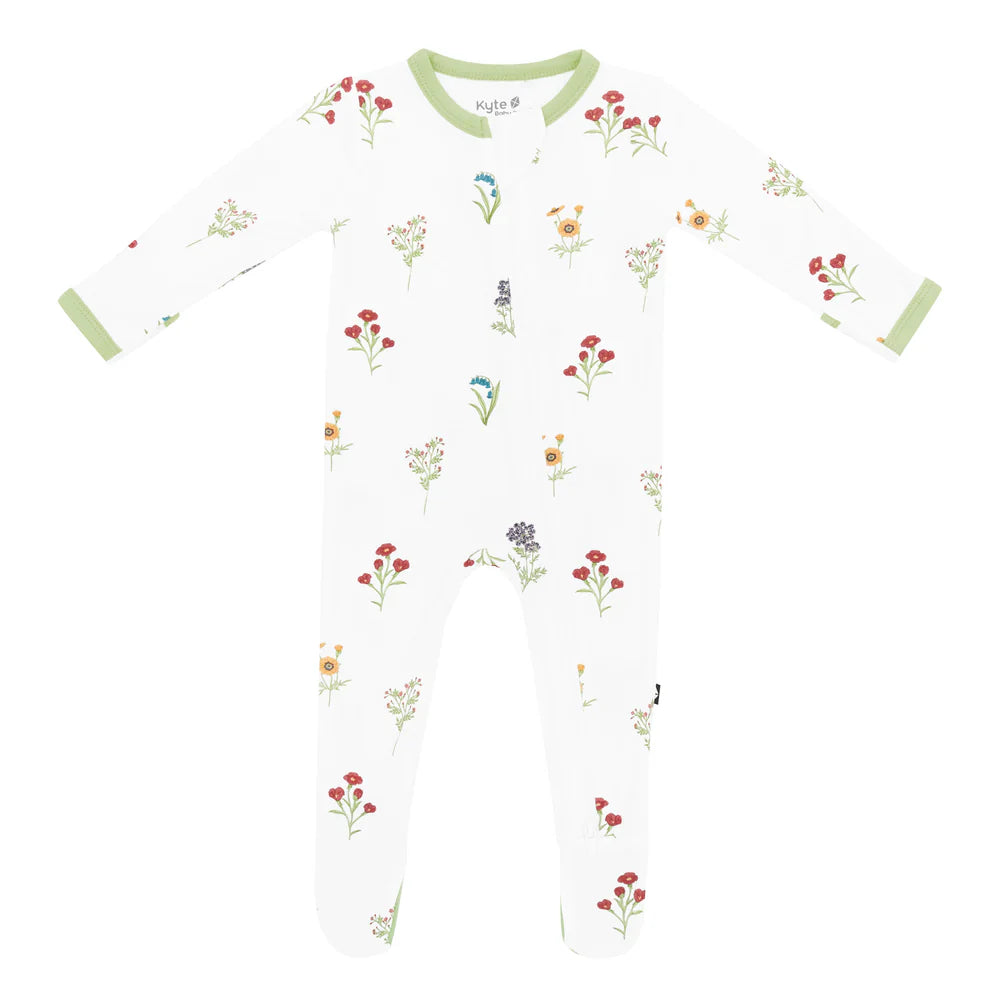 Zippered Footie || Wildflower