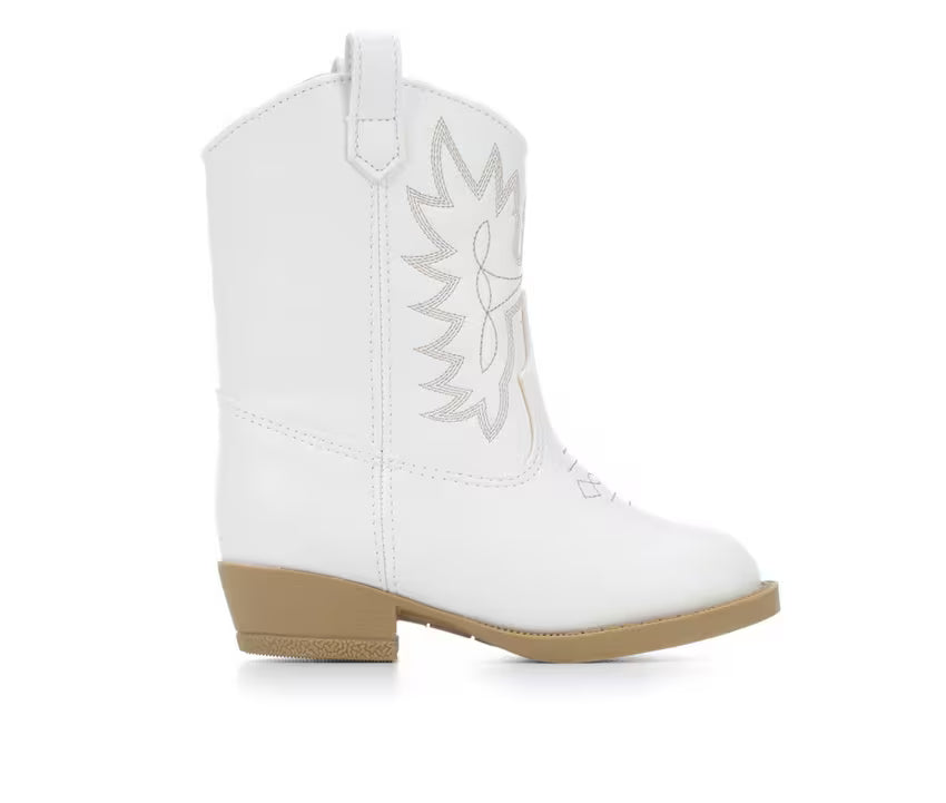 White Western Boot