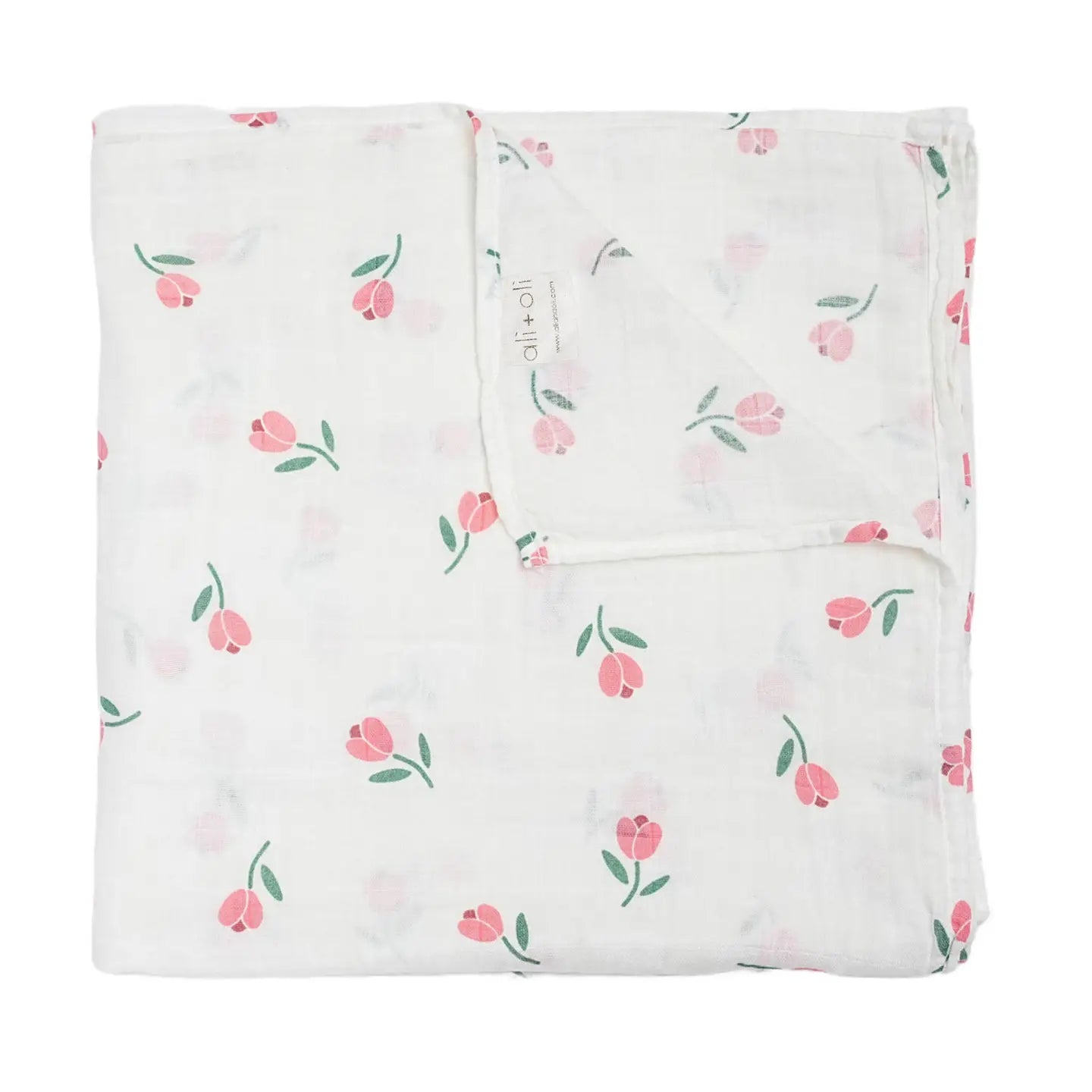 Bamboo Muslin Swaddle Blanket | Tulip