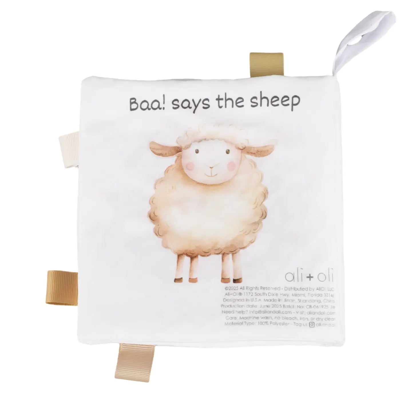 Farm Animals Taggies Crinkle Book