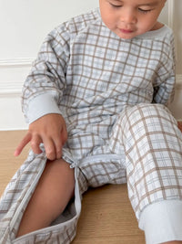 Fleece Jumpsuit || Plaid