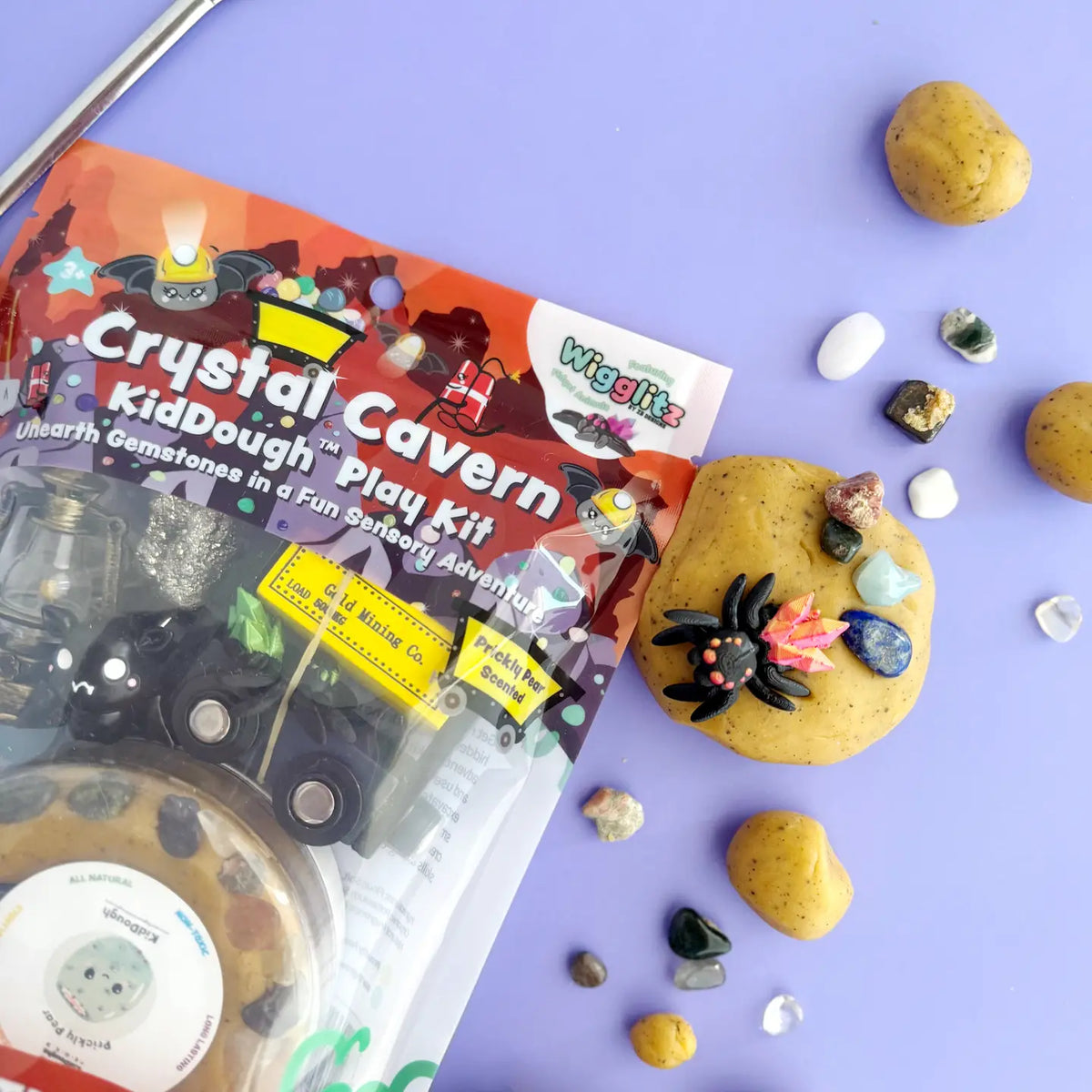 Crystal Cavern Kiddough Play Kit Featuring Wigglitz
