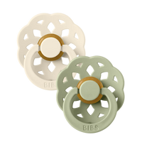 Boheme 2 PACK Pacifiers - Ivory/ Sage