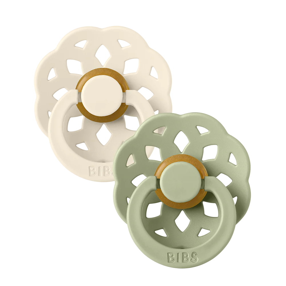 Boheme 2 PACK Pacifiers - Ivory/ Sage