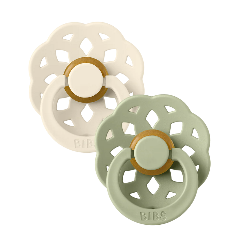 Boheme 2 PACK Pacifiers - Ivory/ Sage
