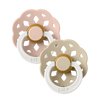 Boheme 2 PACK Pacifiers - Blush/Vanilla Glow