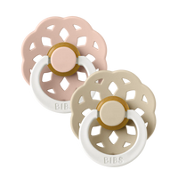 Boheme 2 PACK Pacifiers - Blush/Vanilla Glow