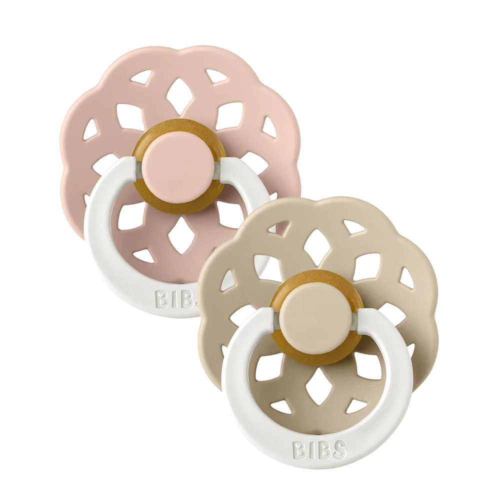 Boheme 2 PACK Pacifiers - Blush/Vanilla Glow