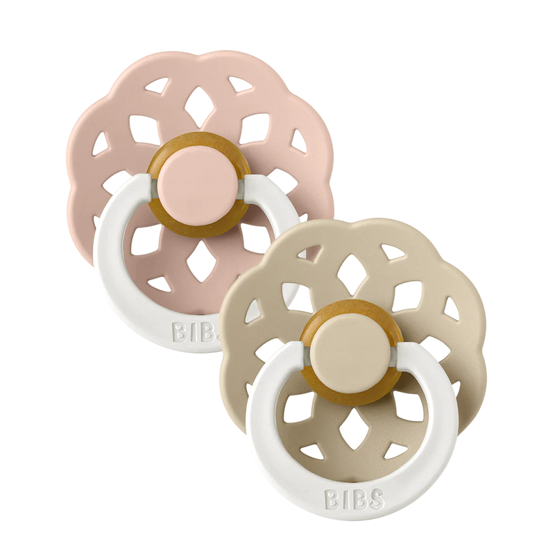Boheme 2 PACK Pacifiers - Blush/Vanilla Glow