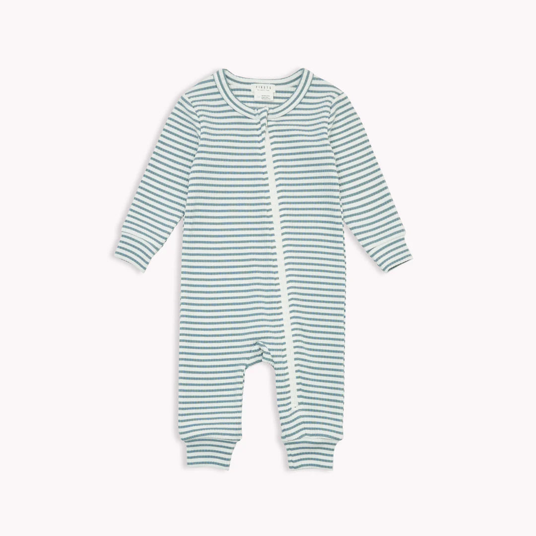Slate Striped Modal Rib Sleeper