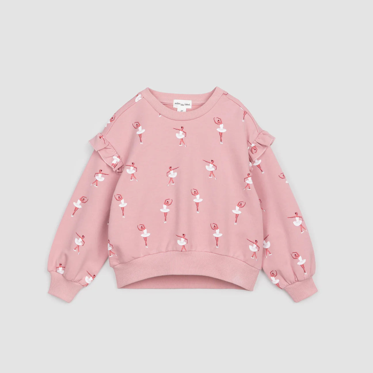 Ballerina Print Rose Sweatshirt