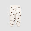 Grizzly Print on Crème Baby Joggers