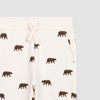Grizzly Print on Crème Baby Joggers