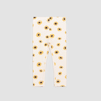 Sunflower Print on Terry Leggings