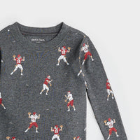 Quarterback Print Heather PJ Set