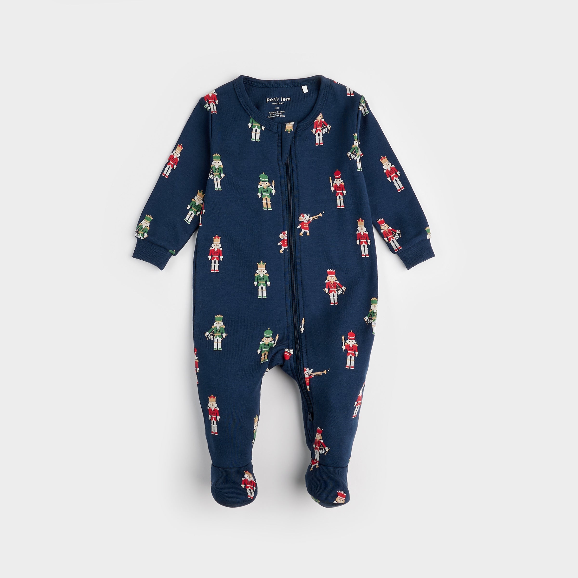 Nutcracker Print on Dress Blue Sleeper