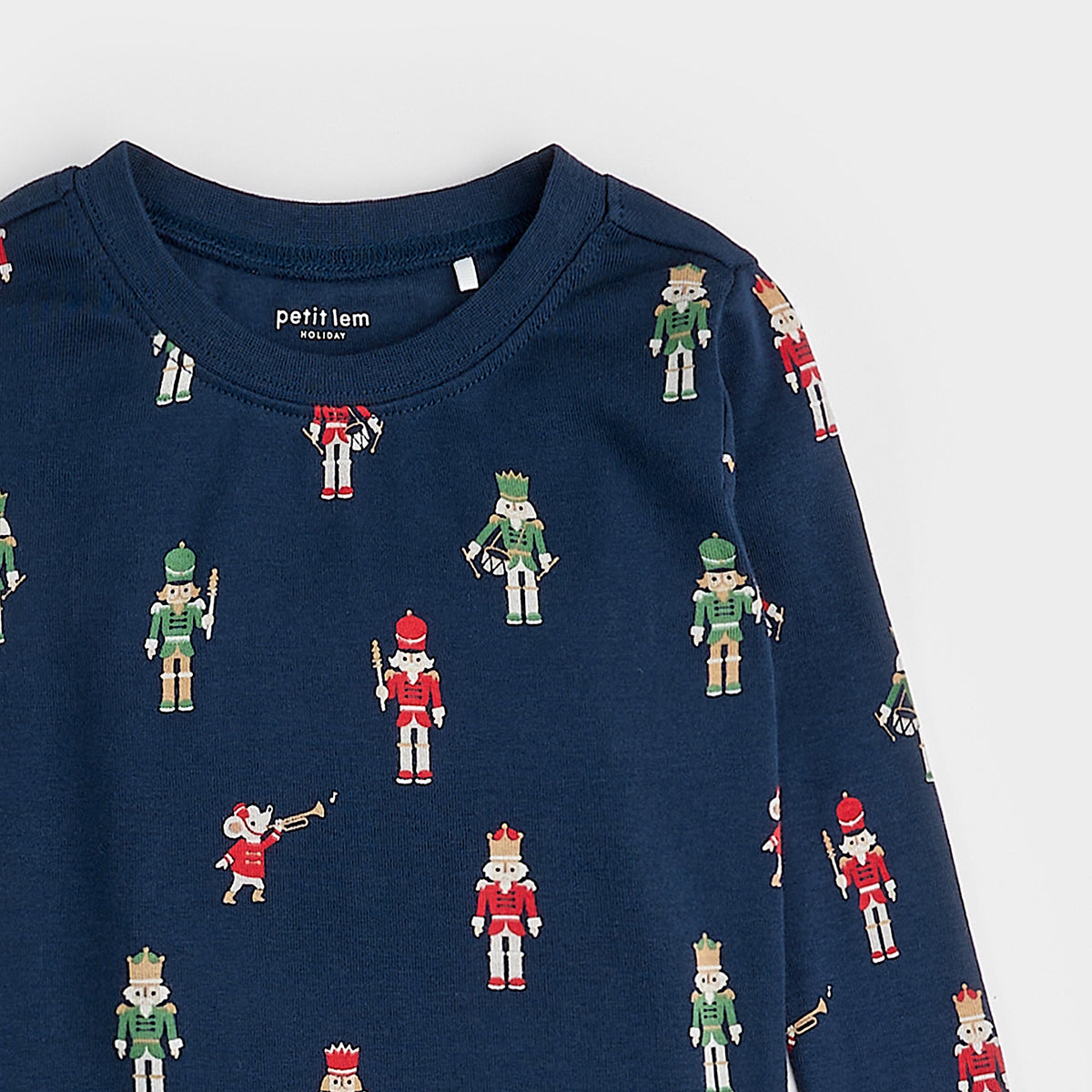 Nutcracker Print on Dress Blue PJ Set