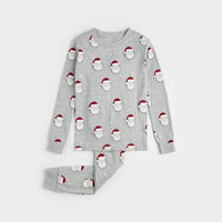 Santa Baby on Heather Grey Fleece Playsuit