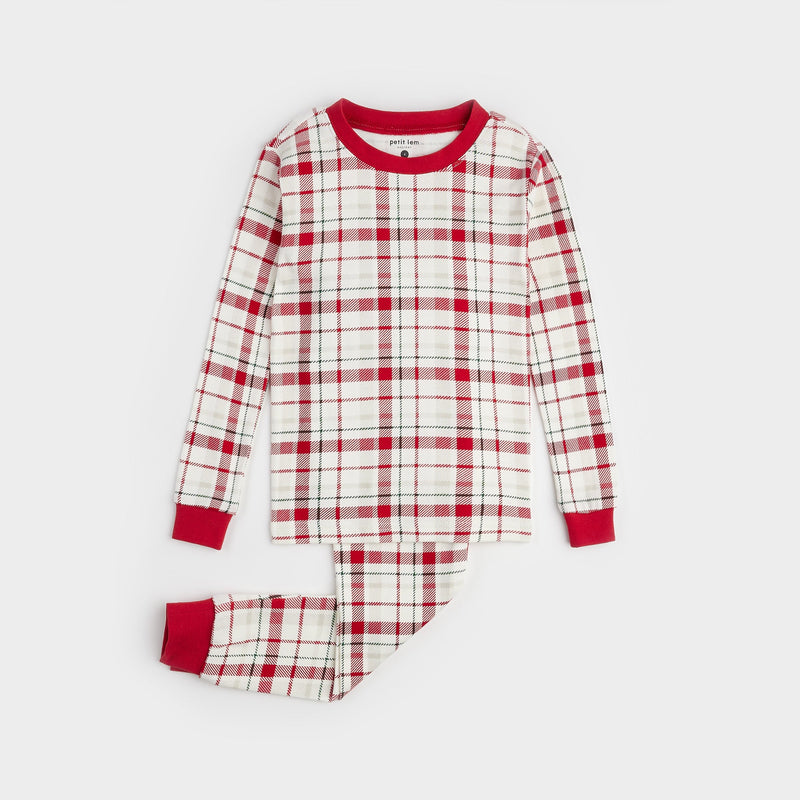 Festive Scarlet Plaid PJ Set