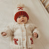 Candy Cane Beanie Hat: 0-6 months