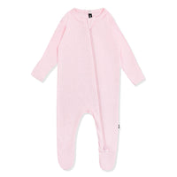 Pointelle Zippered Footie | Sakura